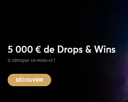 Promotion Drops And Wins chez Golden Palace casino